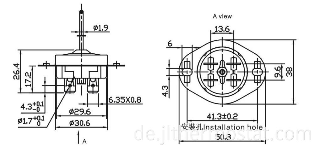 Warmwasserbereiter Thermostat Kapillarthermostat